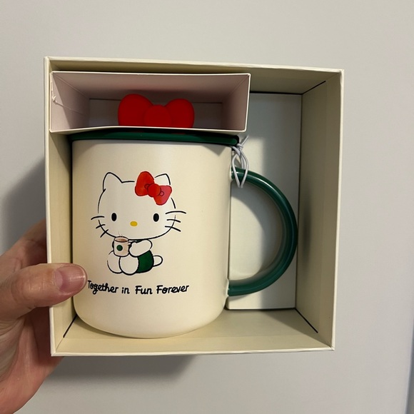 Sanrio Hello Kitty White and Red Mug